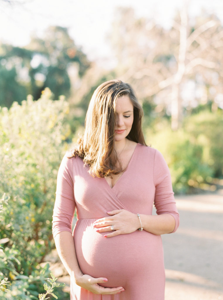 Walking through Birmingham botanical gardens during pregnancy date night