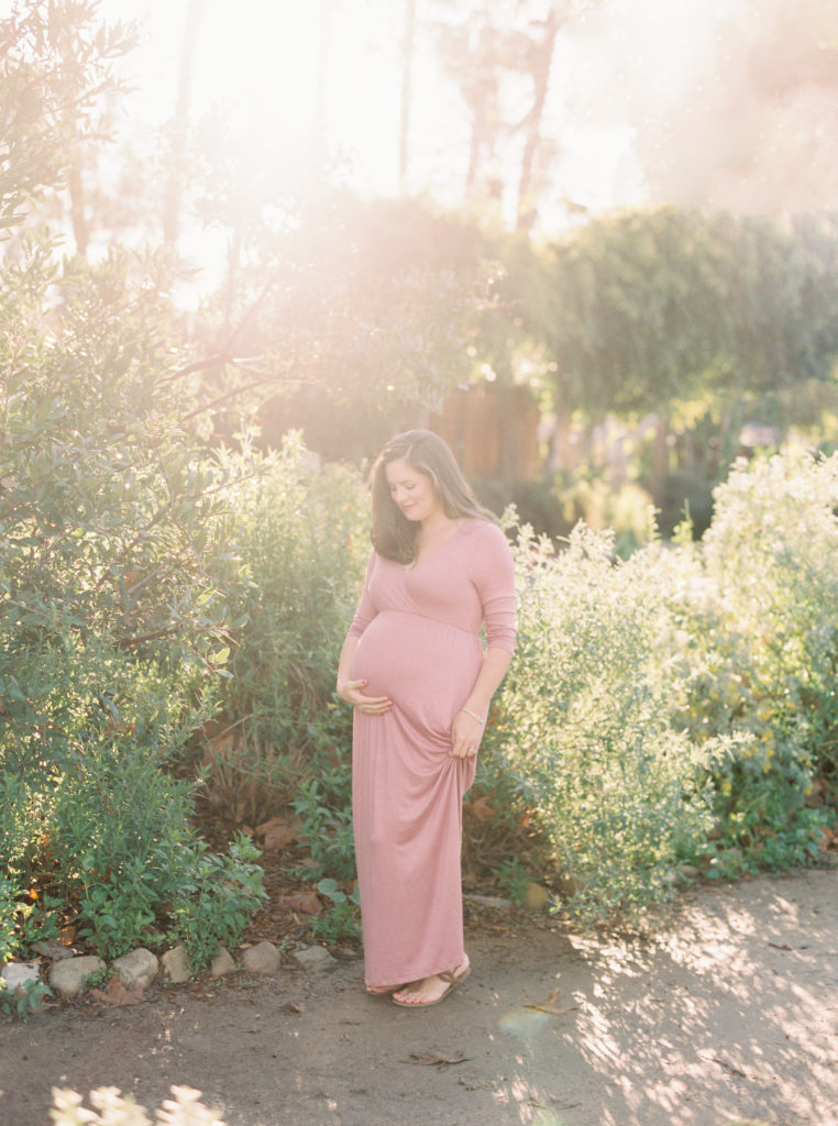 Walking through Birmingham botanical gardens during pregnancy date night