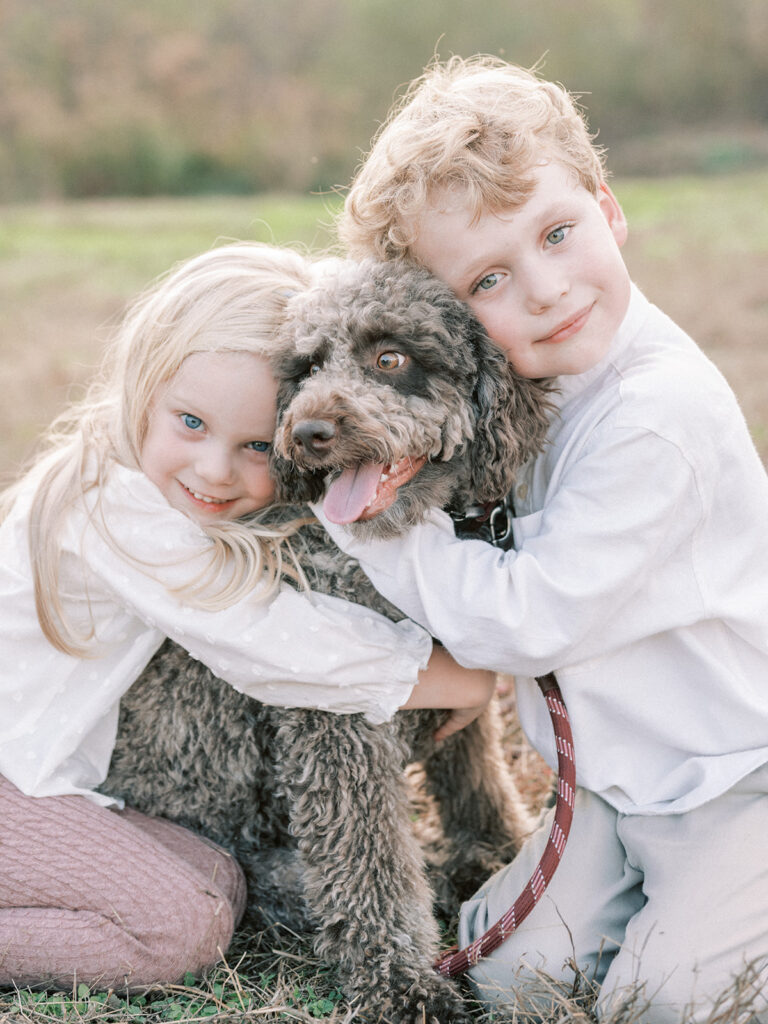 Birmingham family photographer captures timeless fall family session outdoors