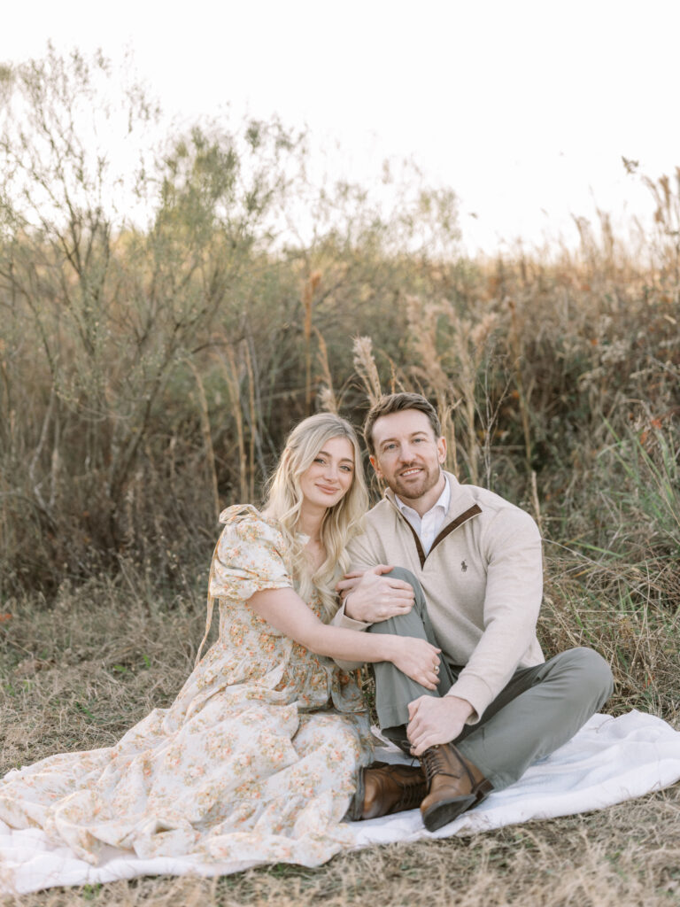 Coordinated family outfits for fall photos by Birmingham family photographer