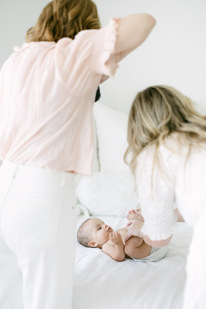 Full-service newborn photography studio experience designed for comfort and care in Birmingham.