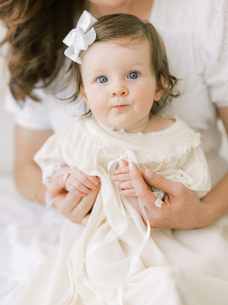 Comparison of newborn and six-month portraits highlighting the importance of documenting early milestones.