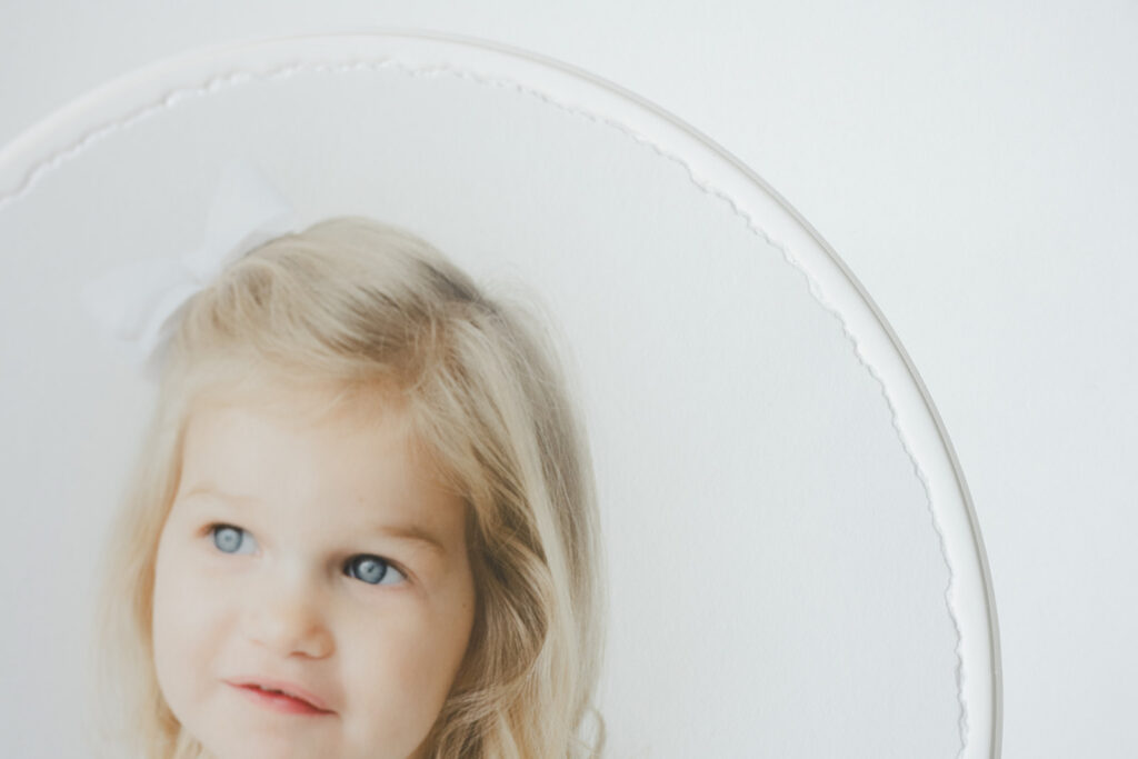 Deckled edge fine art family photograph printed as heirloom artwork from a Birmingham AL family photography session