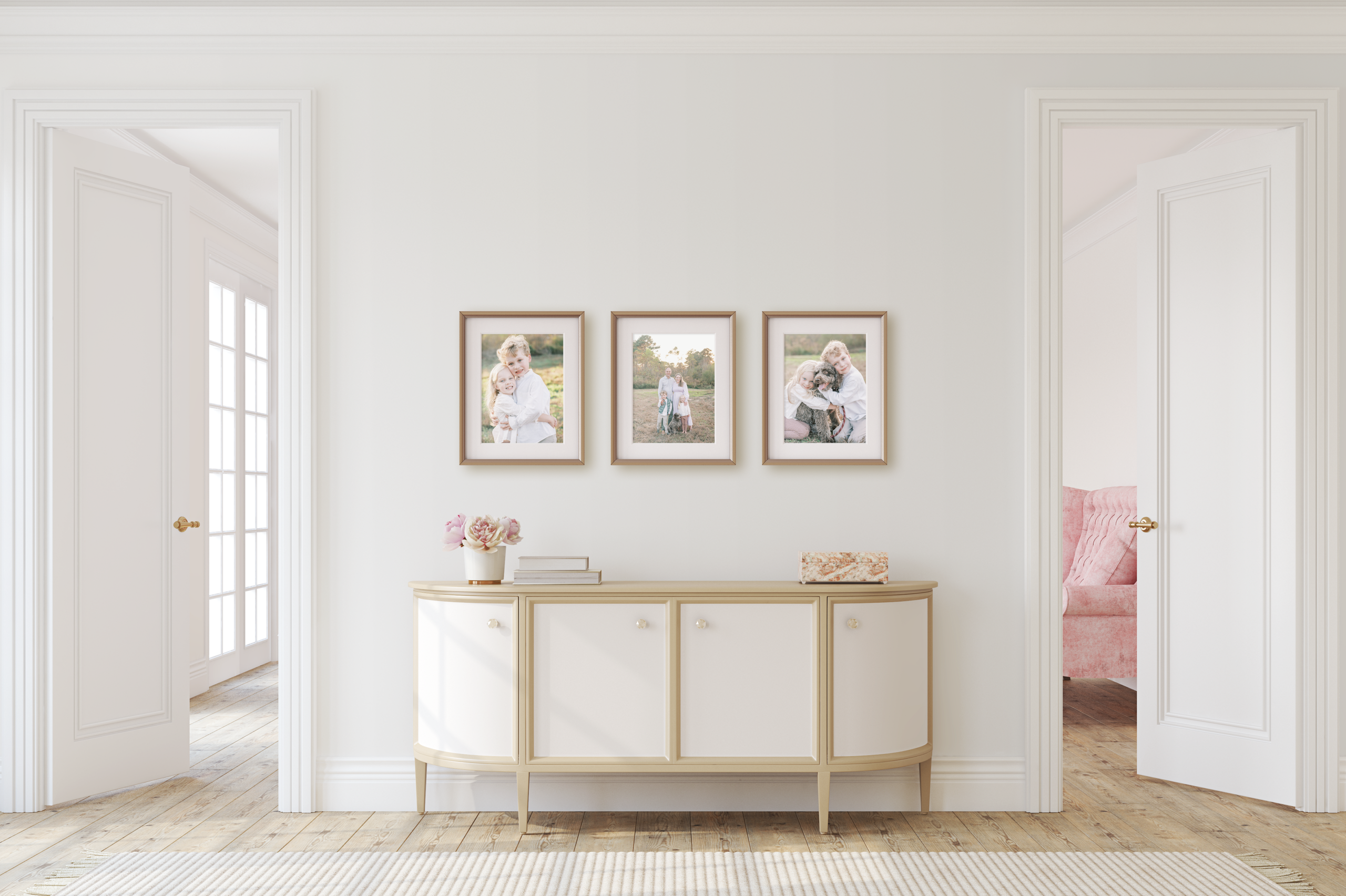 Family portrait from a Birmingham AL family photography session, designed to be displayed as artwork in the home